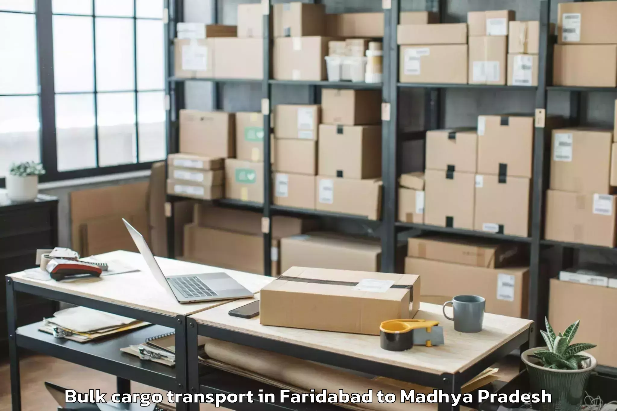 Professional Faridabad to Mandsaur Bulk Cargo Transport